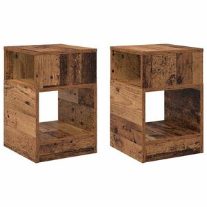 vidaXL Konačna Stolić 2 kom. Staro drvo 30,5 x 30 x 45 cm