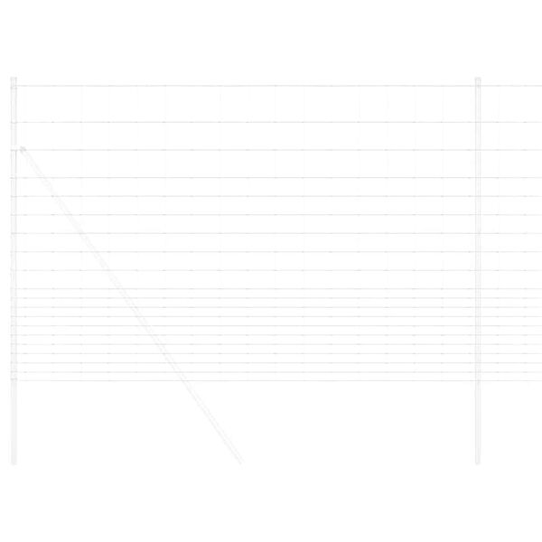 vidaXL Ograda za pa&scaron;njake Srebrno 25 x 1,6 m Pocinčani čelik