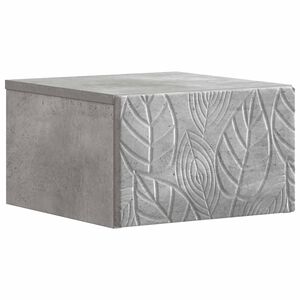 vidaXL Noćni ormarić za montažu na zid Betonska siva 49 x 34,5 x 20 cm