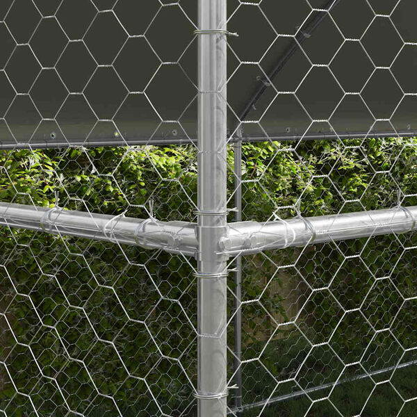 vidaXL Kućica za pse 3 pcs Srebrno 6 x 2 x 2 m Pocinčani čelik