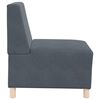 vidaXL Modularna sofa bez naslona 2 pcs Tamno siva 55 x 74 x 82 cm