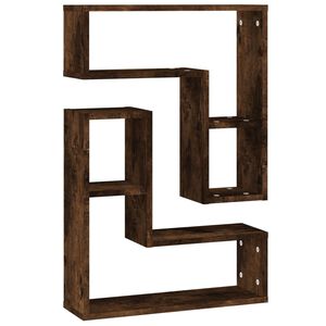 vidaXL Zidne police 2 kom boja hrasta 50x15x50 cm konstruirano drvo