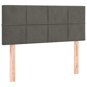 vidaXL Uzglavlje tamnosivo 100x5x78/88 cm bar&scaron;unasto