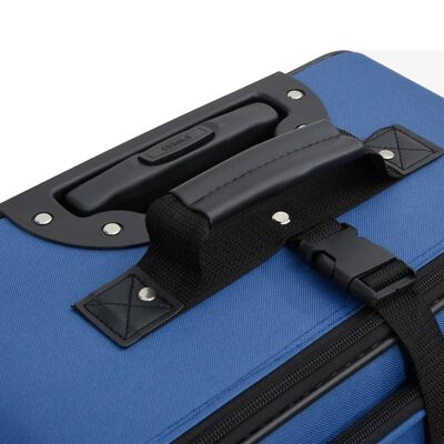 vidaXL 5-dijelni set putnih kovčega plavi od tkanine