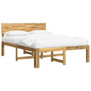 vidaXL Krevetni okvir s uzglavljem ROSTOCK Bijela 120 x 200 cm