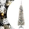 vidaXL Umjetno božićno drvce Bijela 150 cm PVC i Metal i Plastika