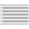 vidaXL Balcony ekran Svijetlo siva i bijela. 75 x 400 cm