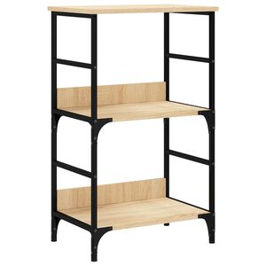vidaXL Polica za knjige boja hrasta 50 x 33 x 82 cm konstruirano drvo