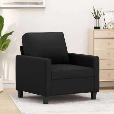 vidaXL Fotelja crna 60 cm od umjetne kože