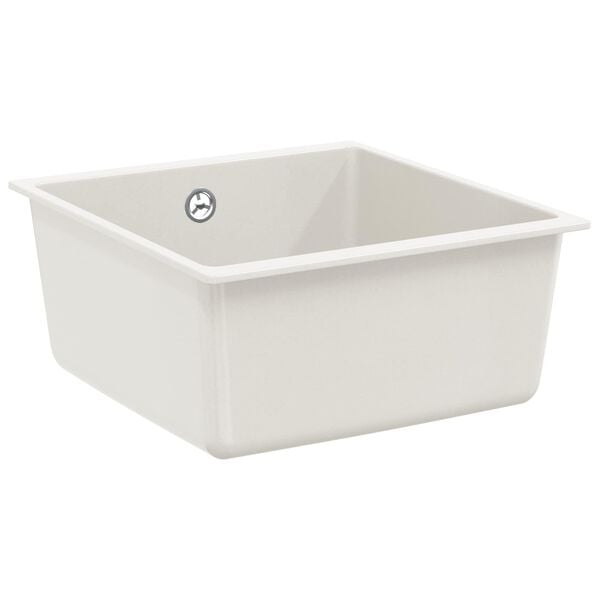 vidaXL Umivaonik Bijelo 430 x 460 mm 80% kvarc i 20% smola