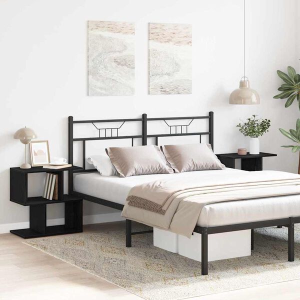 vidaXL Noćni ormar 2 pcs Crni hrast 50 x 30 x 51,5 cm