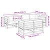 vidaXL 7-dijelni set vrtnih sofa od impregnirane borovine s jastucima
