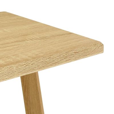 vidaXL Blagovaonski stol svjetlosmeđi 120 x 60 x 74 cm MDF i željezo