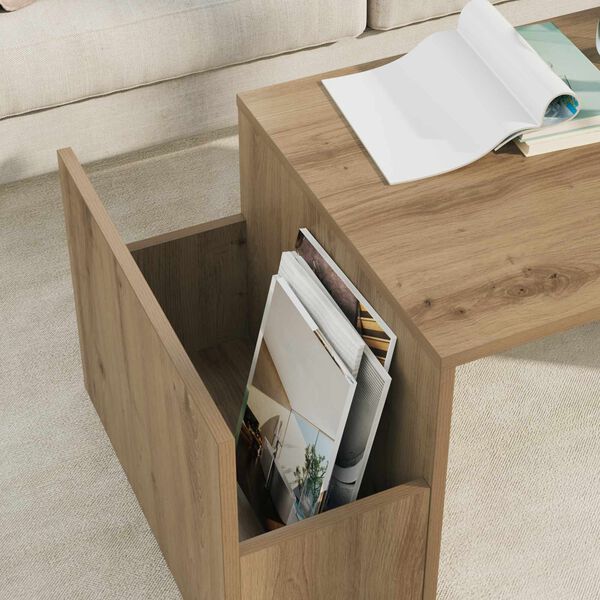 vidaXL Kava Stol Umjetnički hrast 90 x 45 x 35 cm Konstruirano drvo