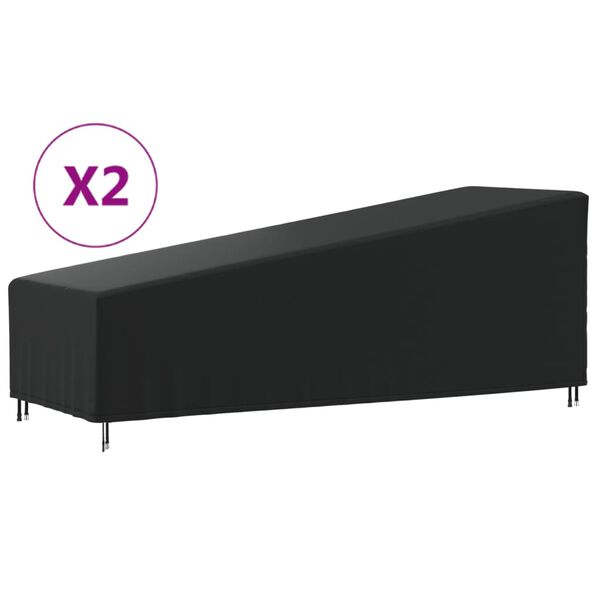 vidaXL Navlake za ležaljke 2 kom 210x80x45/75 cm tkanina Oxford 420D