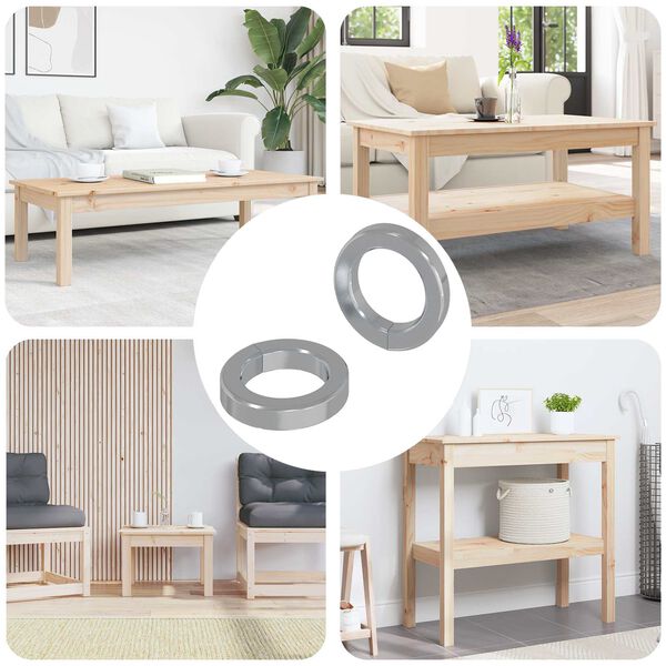 vidaXL Užičasti zama&scaron;njak 2 pcs Bijelo 13 x 1 mm Željezo