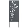 vidaXL Privatnost u vrtu Antracit 50 x 140 cm Hladno valjana čelična