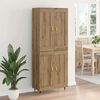 vidaXL Highboard Umjetnički hrast 69,5 x 34 x 90 cm Konstruirano drvo