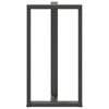 vidaXL Noge za barski stol T-oblika 2 kom antracit 60x35x(110-111) cm čelik
