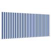 vidaXL Skrovita tenda Plava i bijela 300 x 200 cm Poliester i aluminij