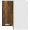 vidaXL Viseći kutni ormarić "Lyon" dimljeni hrast 57x57x60 cm inženjerski drvo