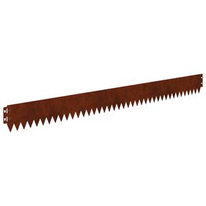 vidaXL Rubnjak za travnjak s gornjim preklopom 10 kom. 103x10cm Čelik