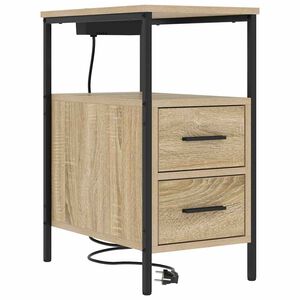 vidaXL Noćni ormar Sonoma hrast 30 x 48 x 61 cm Konstruirano drvo