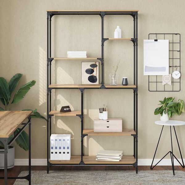 vidaXL Polica Umjetnički hrast 99 x 35,5 x 176 cm Konstruirano drvo