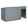 vidaXL Kućica za pse s krovom antracit 196x91x110 cm pocinčani čelik