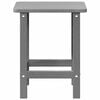 vidaXL Adirondack Stolić Svjetlosiva 38 x 38 x 46 cm HDPE