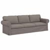 vidaXL Sofa Sivo-smeđa