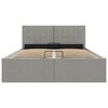 vidaXL Hidraulični okvir za krevet od tkanine svjetlosivi 140 x 200 cm