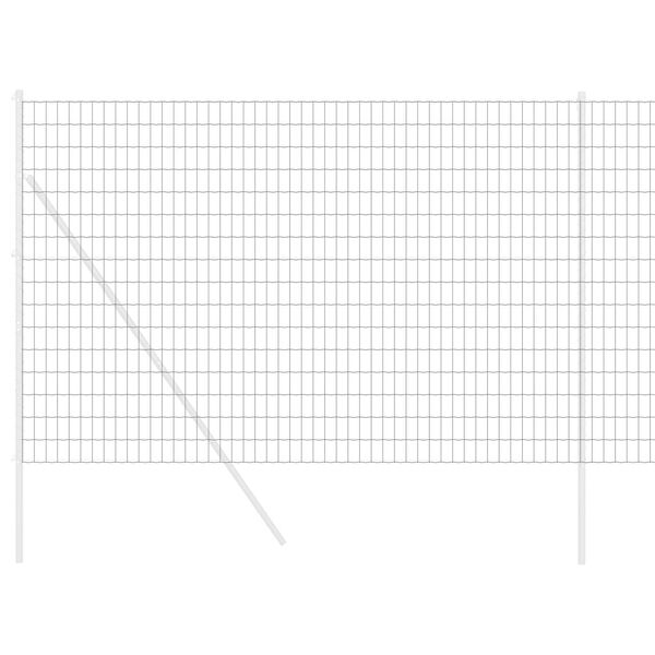 vidaXL Euro ograda Siva 1.5 x 10 m Željezo prekriveno PVC-om