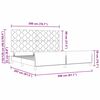 vidaXL Krevetna konstrukcija Tamno siva 200 x 200 cm tkanina