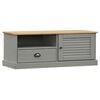 vidaXL TV ormarić VIGO sivi 106 x 40 x 40 cm od masivne borovine