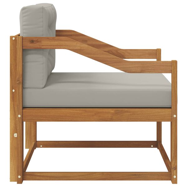 vidaXL Srednja sofa za van Čvrsto drvo akacije Prirodna