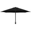 vidaXL Vrtni suncobran Crna 248 x 248 x 148 cm Poliester i čelik
