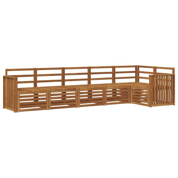 vidaXL Setovi sofa 6 pcs Prirodna Čvrsto drvo akacije