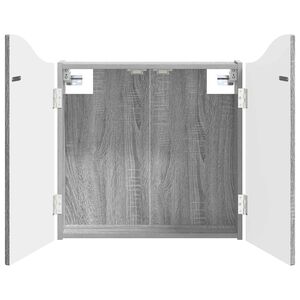 vidaXL Kabinet za mete Siva Sonoma 56 x 12 x 63 cm Konstruirano drvo