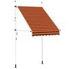 vidaXL Tenda na ručno uvlačenje 150 cm narančasto-smeđa
