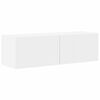 vidaXL Set zidnog ormarića za TV Zidne 4 pcs Bijelo Konstruirano drvo
