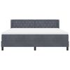 vidaXL Krevet s opruga kutije Tamno siva 200 x 180 cm Bar&scaron;un