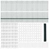 vidaXL Ograda s postovima Zelena 1,2 x 100 m Čelik i PVC