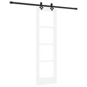 vidaXL Klizna vrata ORKDAL 61 x 198,5 cm Masivna borovina i staklo