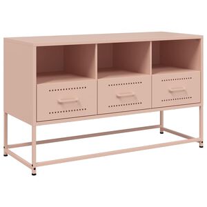 vidaXL TV ormarić ružičasti 100,5x39x60,5 cm čelični