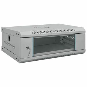 vidaXL Mrežni ormar s pohranom Siva 53 x 45 x 21 cm Čelik