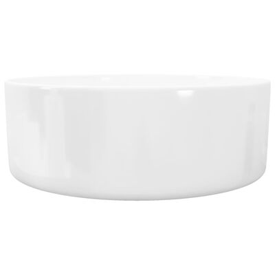 vidaXL Umivaonik okrugli od keramike bijeli 40 x 15 cm