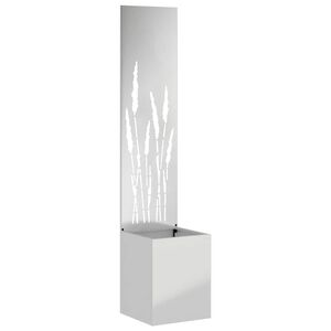 vidaXL Privatnost u vrtu Srebrno 32 x 32 x 150 cm Pocinčani čelik