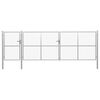 vidaXL Vrtna vrata Čelik 500x150 cm Srebrna