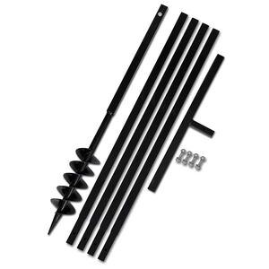 Ručna burgija za zemlju sa ručkom 100 mm i produžnom cijevi 5 m čelik